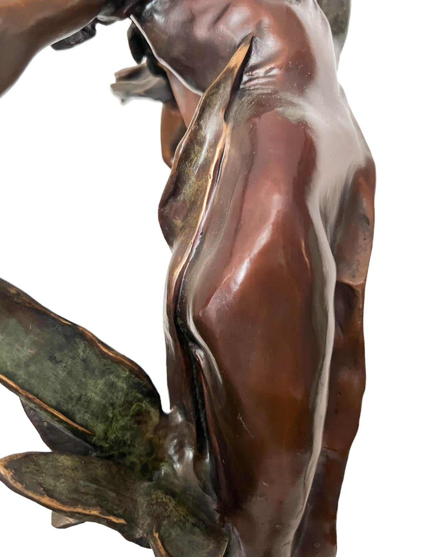 Bronze Sculpture of Diana After Pierre Roche (French 1855 - 1922) For Sale 8