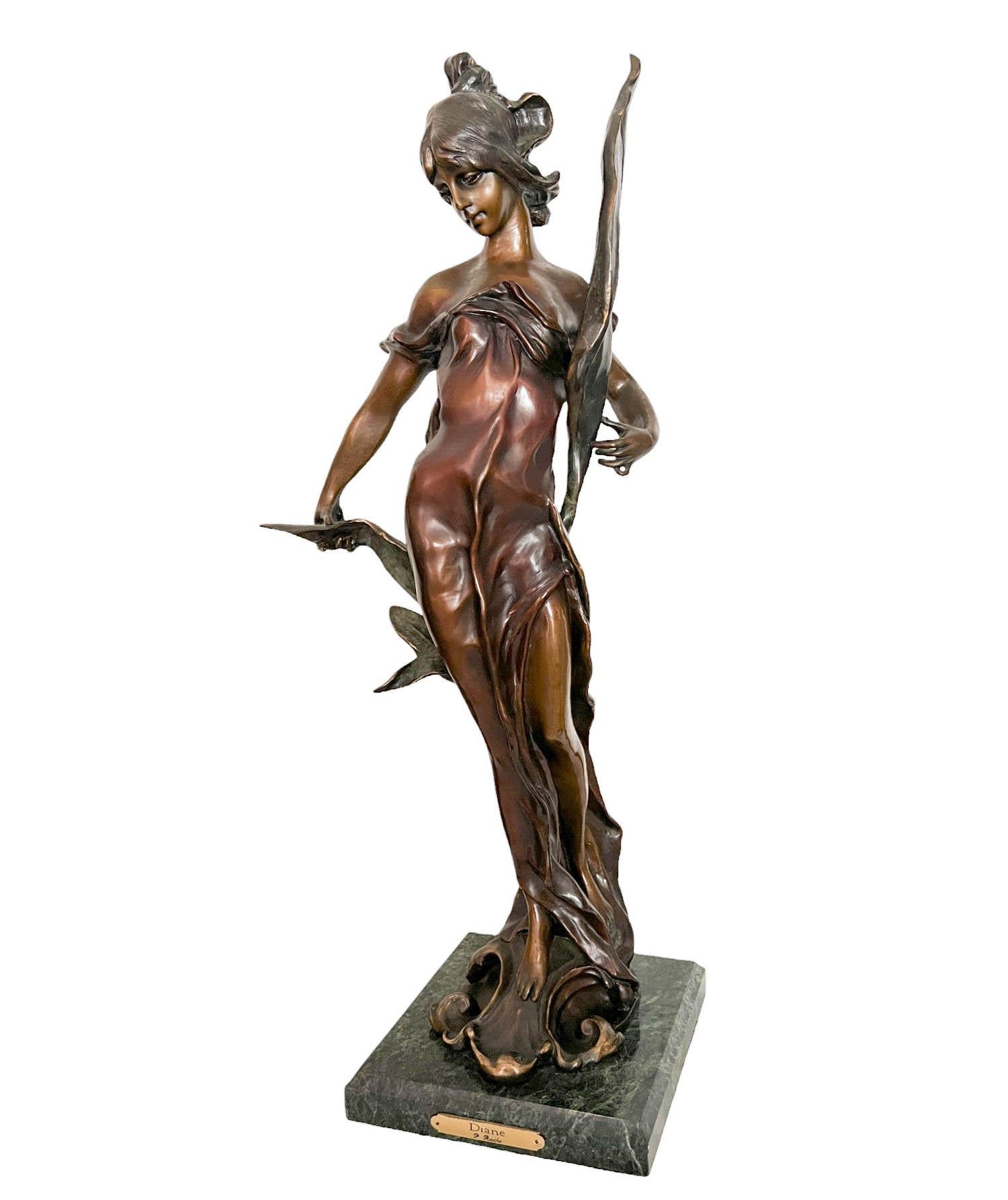 Scultura in bronzo di Diana di Pierre Roche (Francia, 1855-1922) in vendita 11