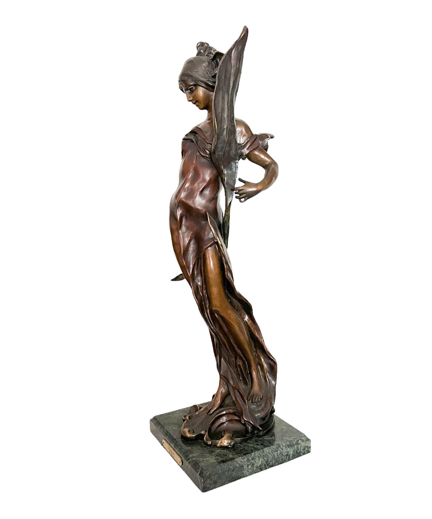 Bronze Sculpture of Diana After Pierre Roche (French 1855 - 1922) In Good Condition For Sale In Palm Beach Gardens, FL