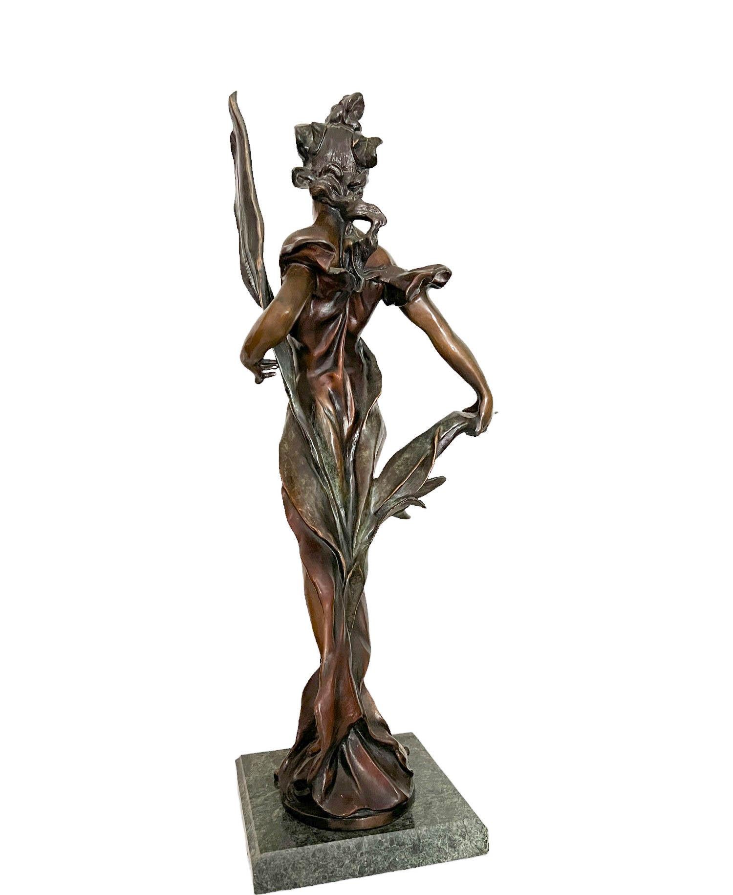 Bronze Sculpture of Diana After Pierre Roche (French 1855 - 1922) For Sale 1