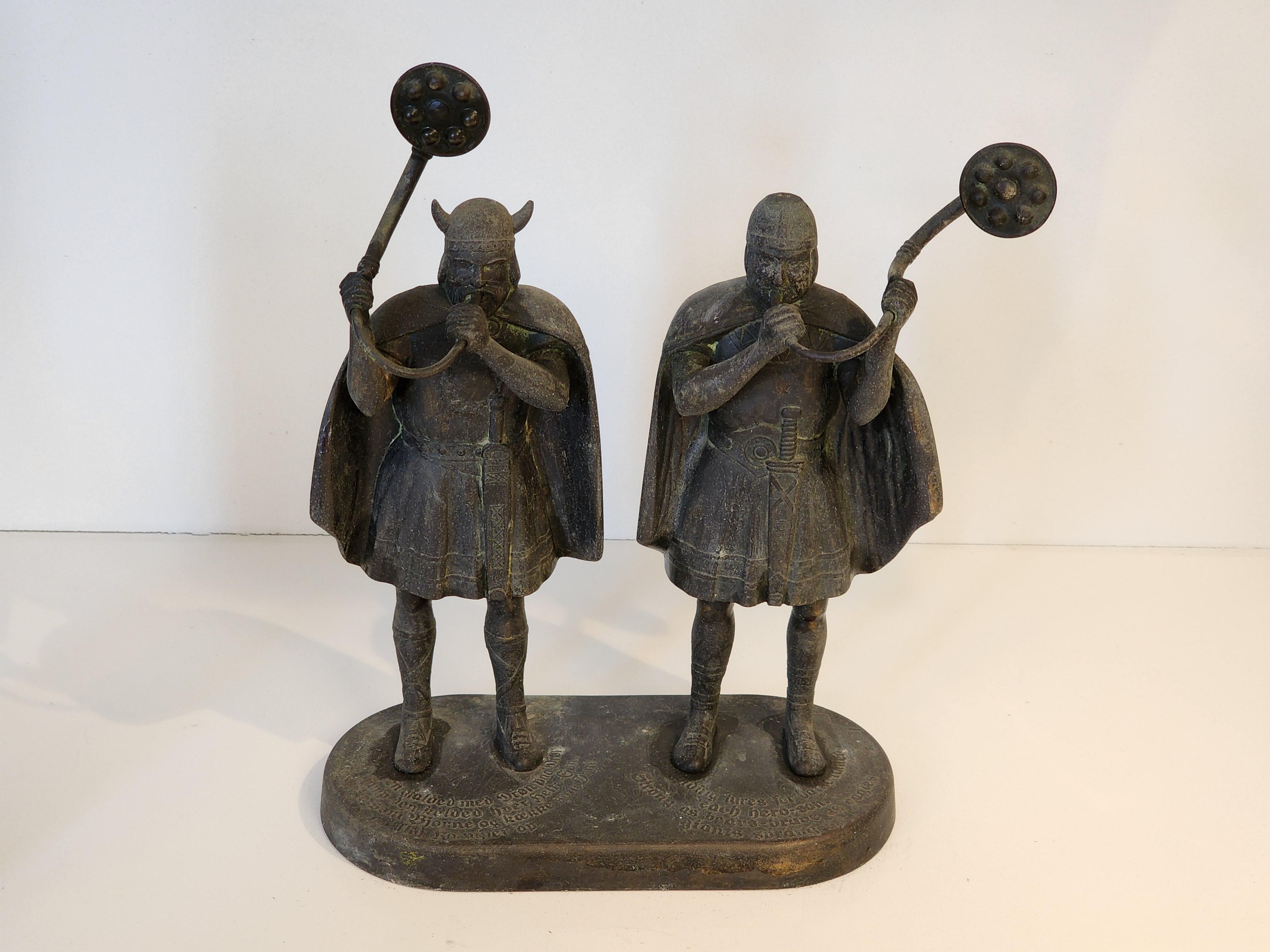 Bronze Sculpture of Dual Vikings by Edward Aagaard 4