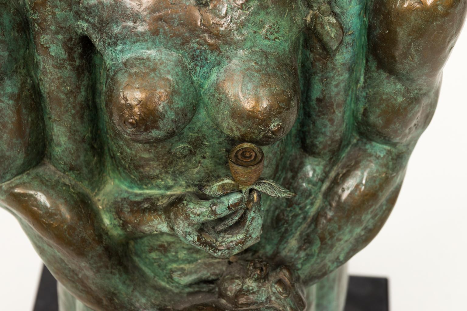 Bronzeskulptur eines sich umarmenden Paares von Yuroz Signiert und nummeriert 7