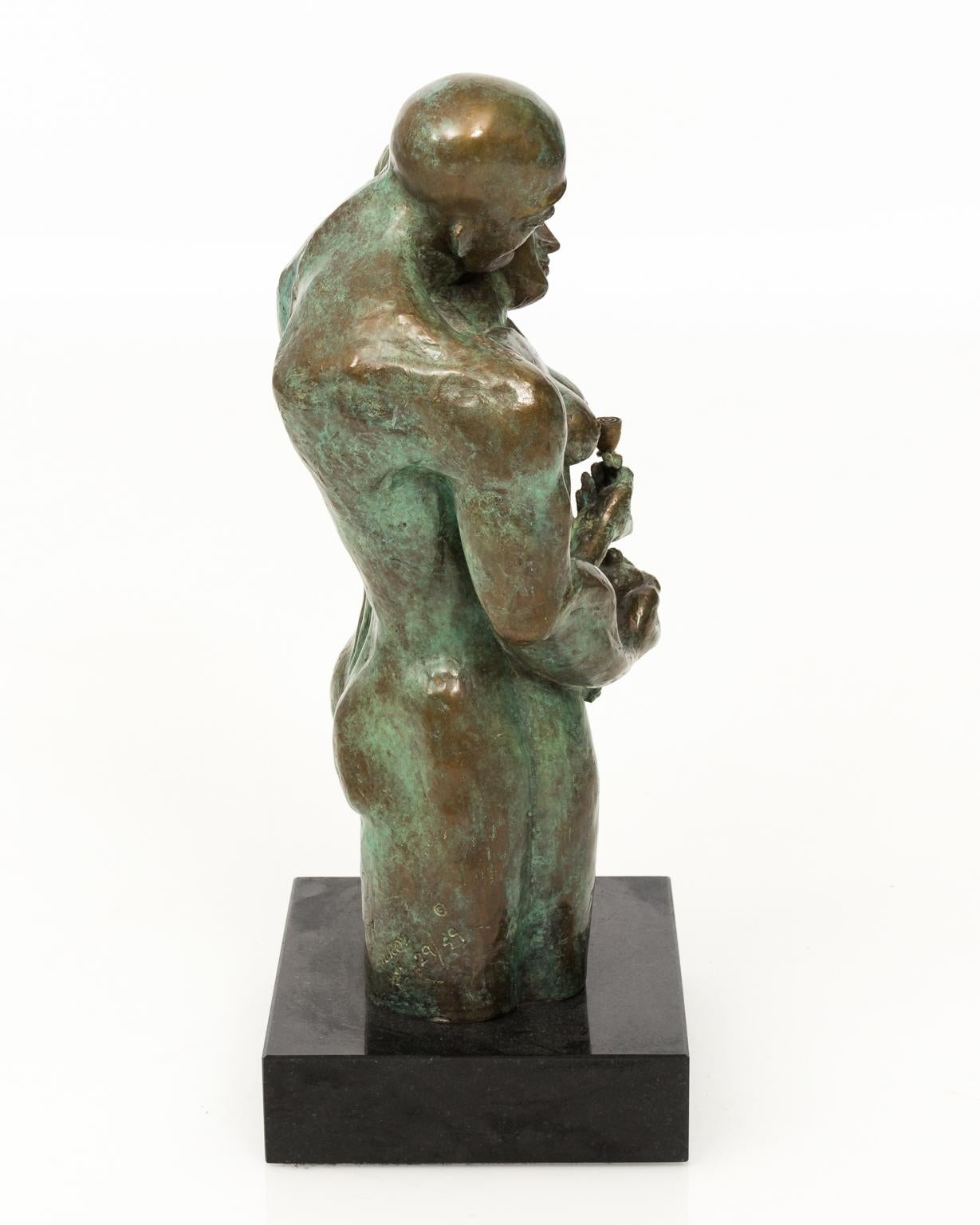 Bronzeskulptur eines sich umarmenden Paares von Yuroz Signiert und nummeriert 2