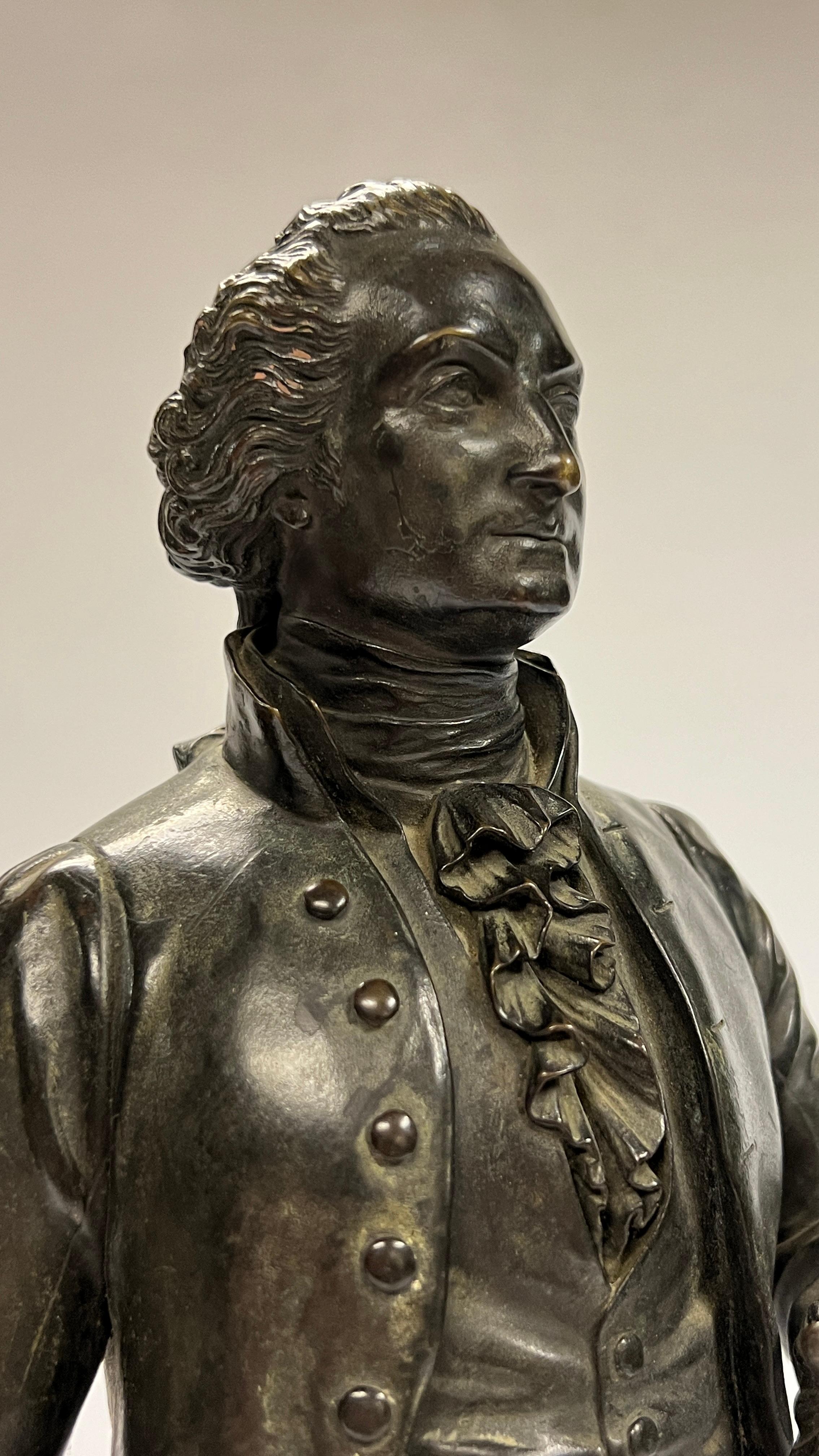 Belle Époque Bronze Sculpture of George Washington After Emile Boyer (French, 1877-1948)