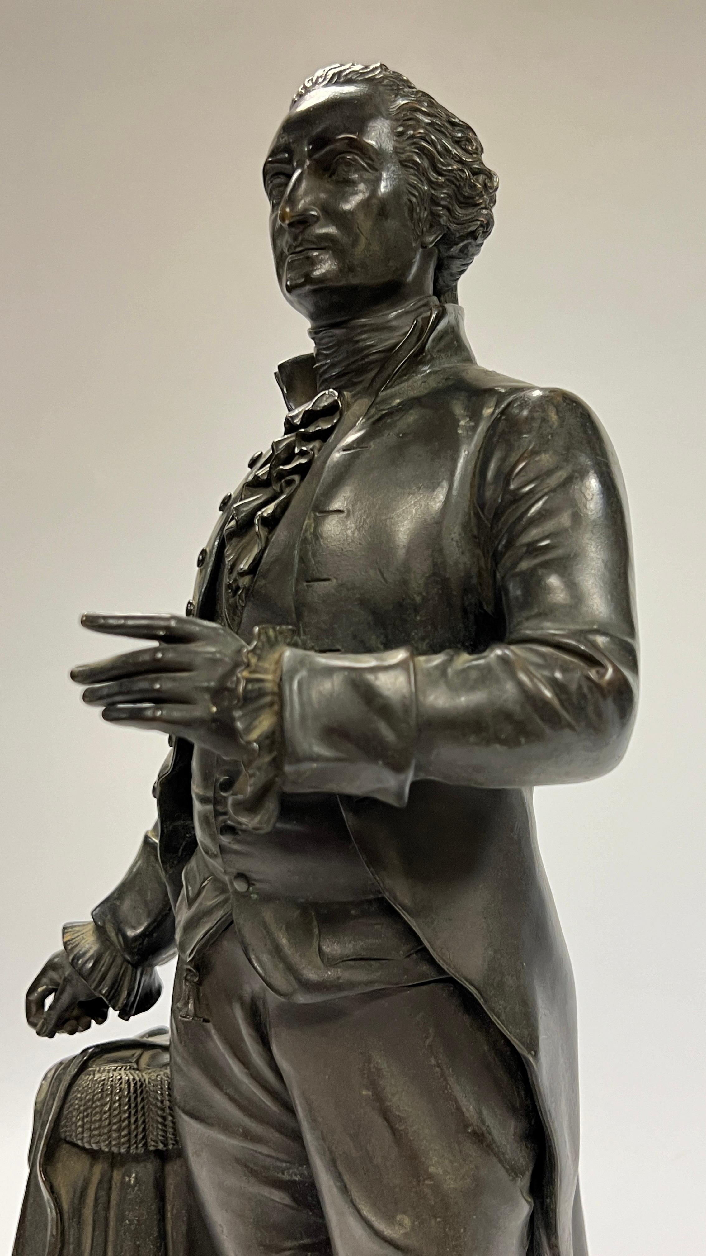 Patinated Bronze Sculpture of George Washington After Emile Boyer (French, 1877-1948)