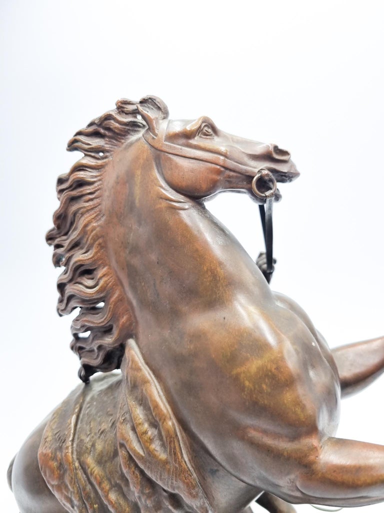 Bronze Sculpture of Horse with Rider "Chela de Marly" by Guillaume