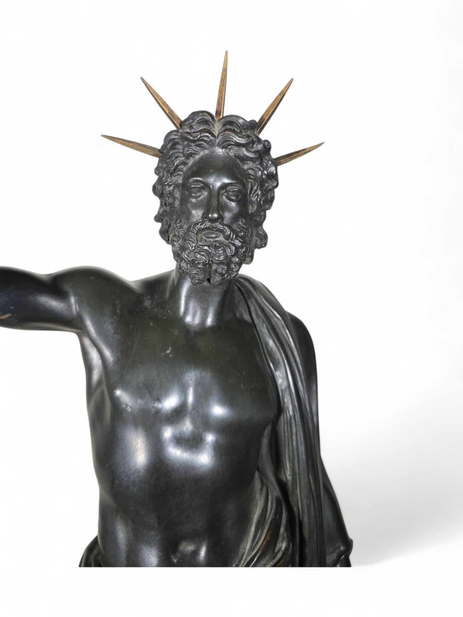 Bronze Sculpture of Jupiter, 18th Century For Sale 9