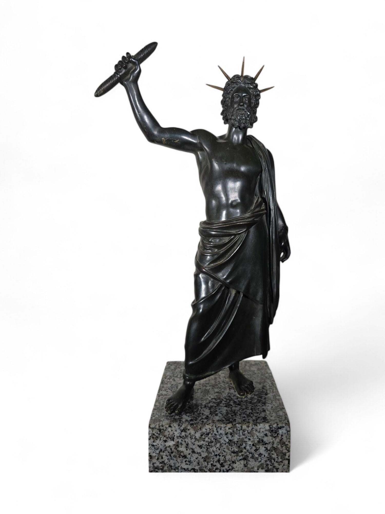 Bronze Sculpture of Jupiter, 18th Century For Sale 10