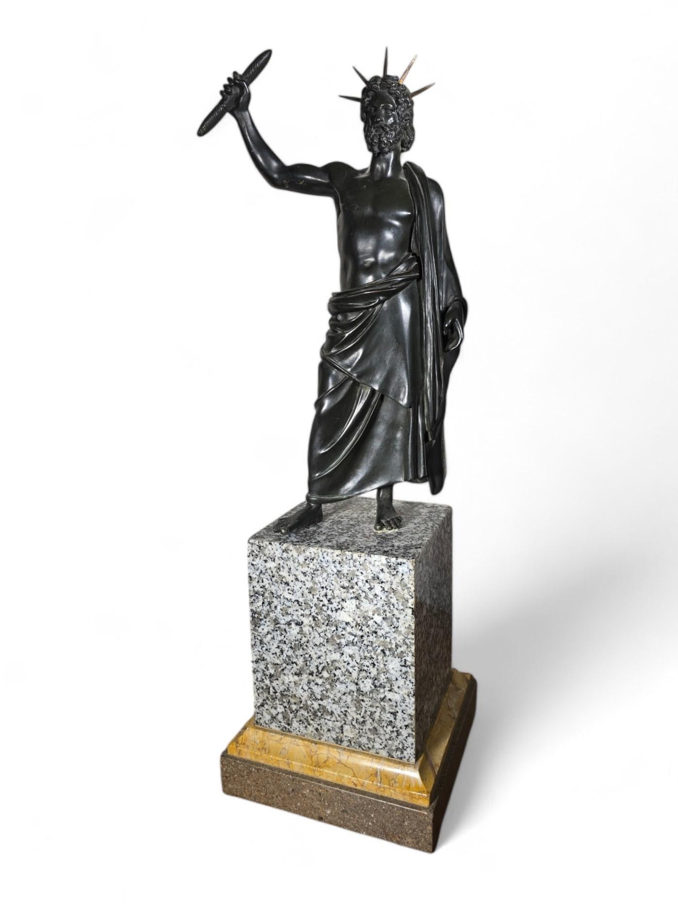 Bronze Sculpture of Jupiter, 18th Century For Sale 12