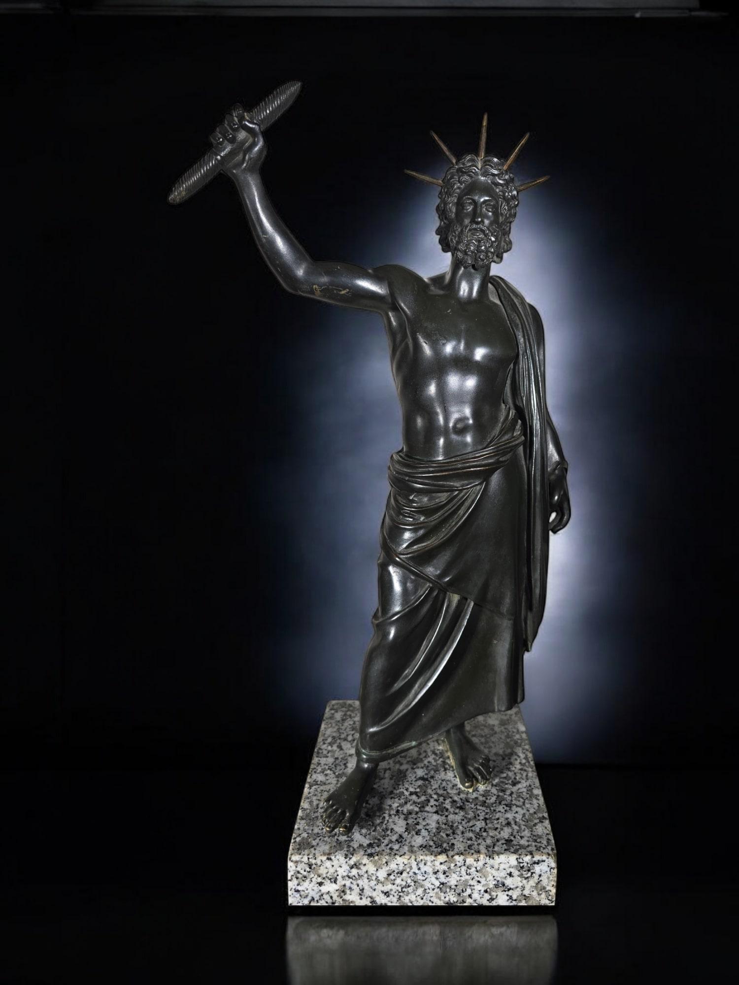 Bronze Sculpture of Jupiter, 18th Century For Sale 15