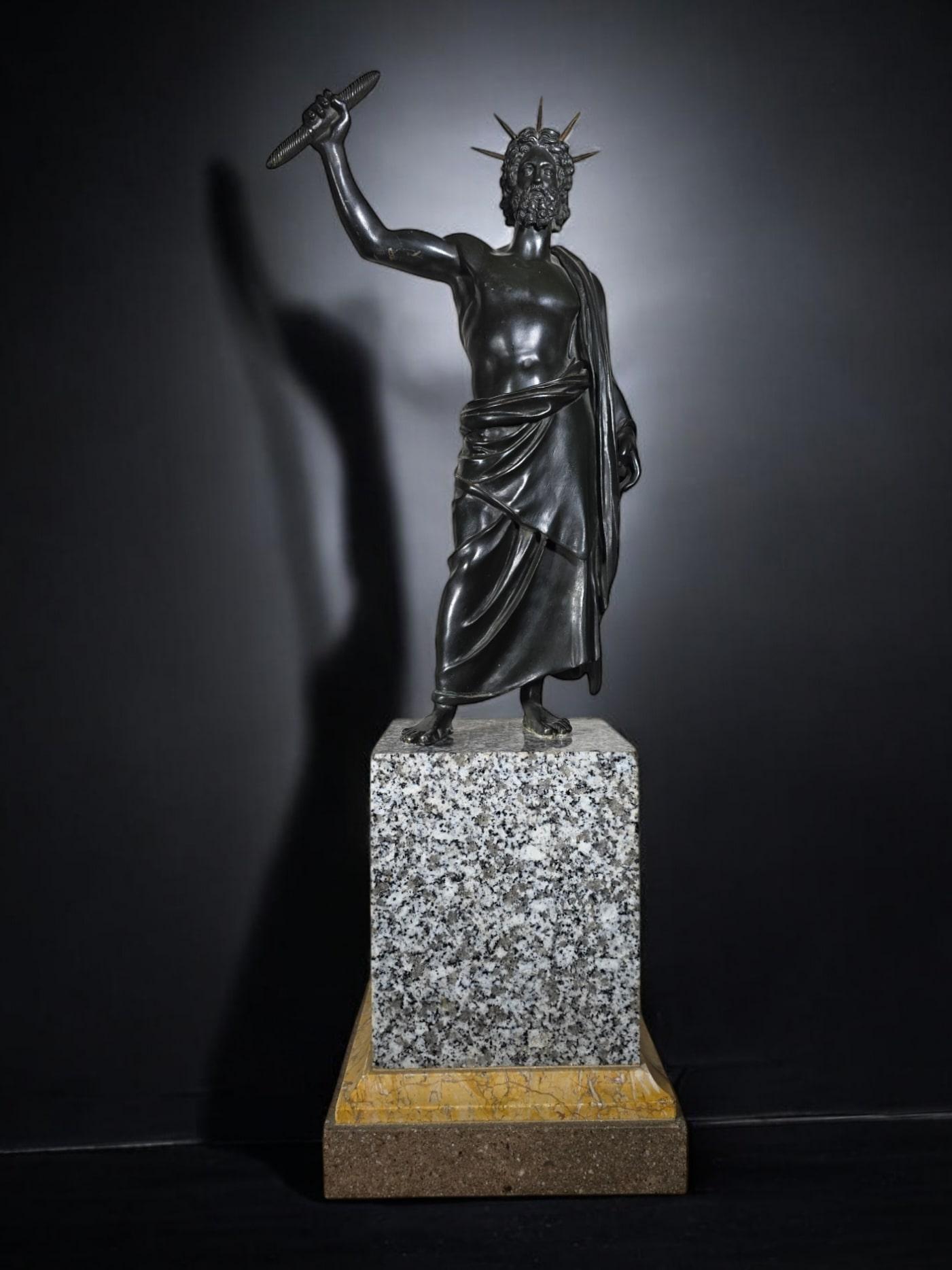 Bronze Sculpture of Jupiter, 18th Century For Sale 17