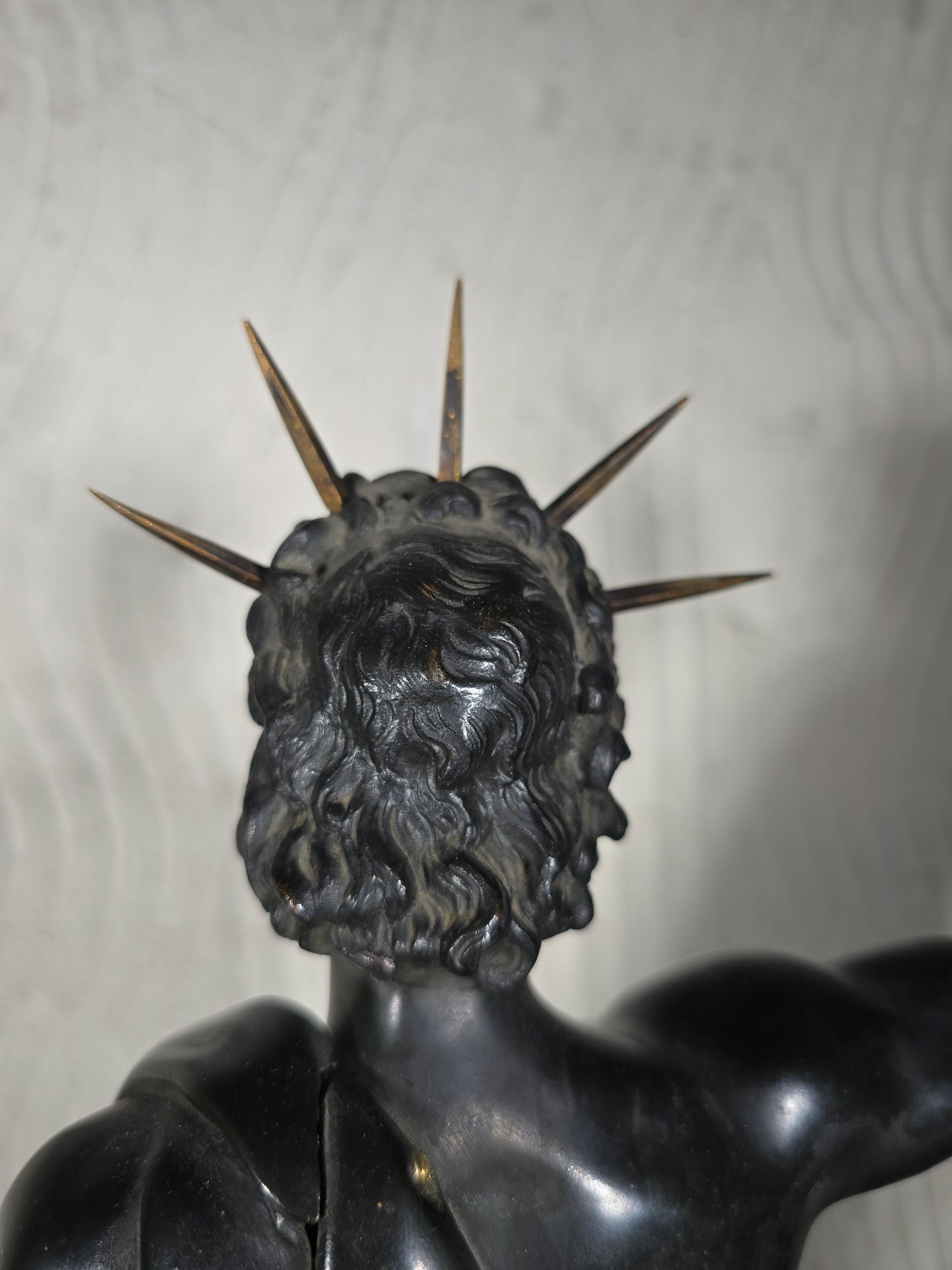 Bronze Sculpture of Jupiter, 18th Century In Good Condition For Sale In Madrid, ES