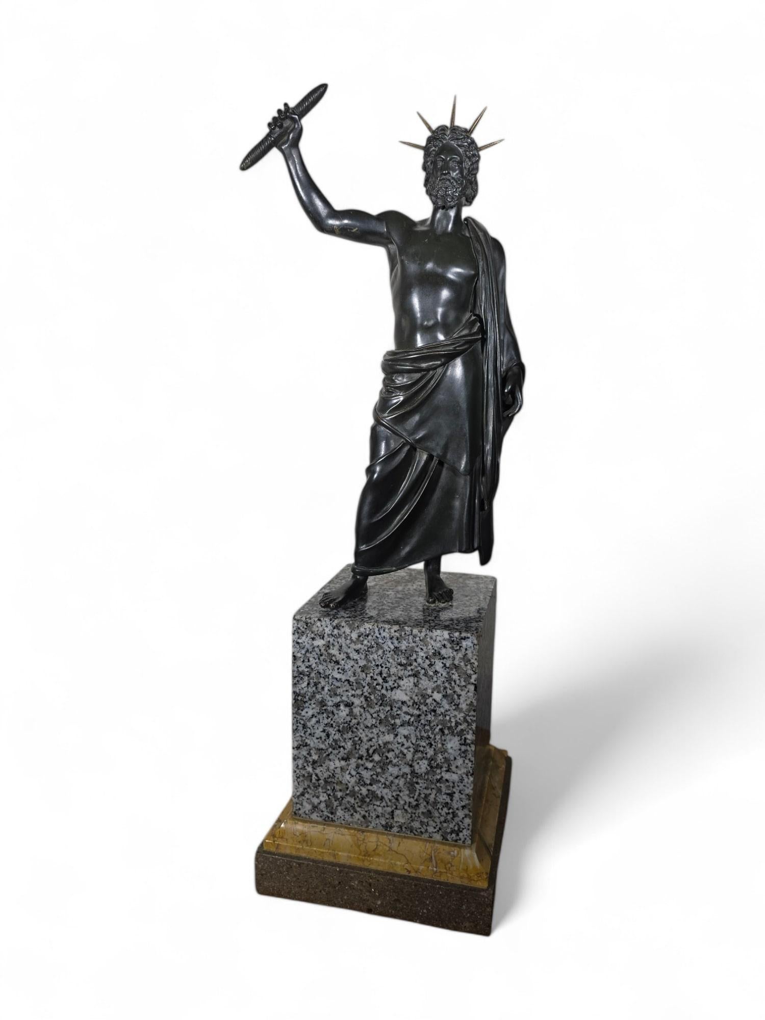 Bronze Sculpture of Jupiter, 18th Century For Sale 2