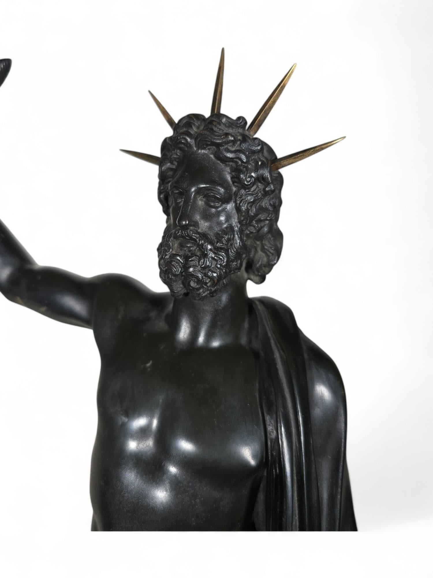 Bronze Sculpture of Jupiter, 18th Century For Sale 4