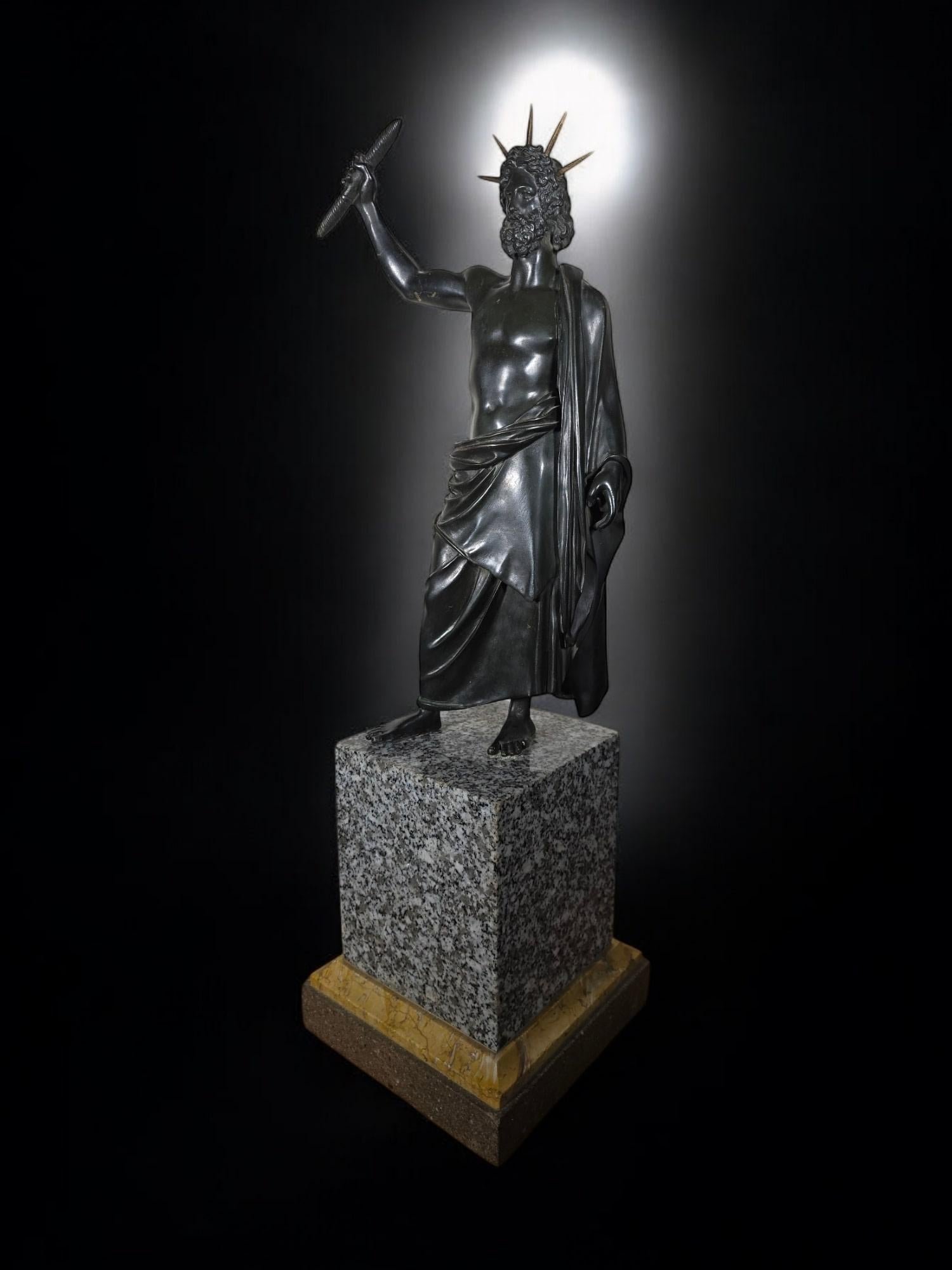 Bronze Sculpture of Jupiter, 18th Century For Sale 5