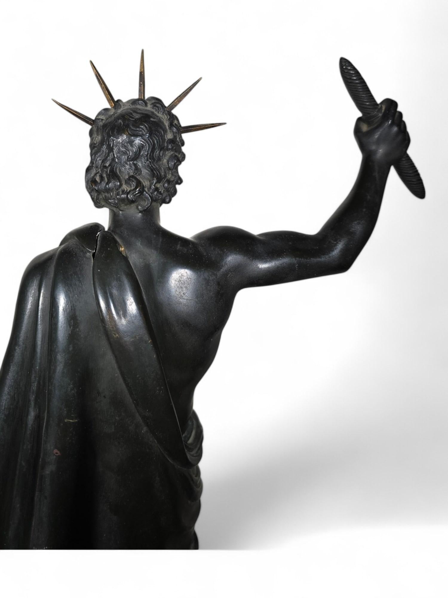 Bronze Sculpture of Jupiter, 18th Century For Sale 6