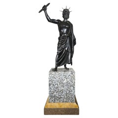Bronzeskulptur von Jupiter aus Bronze, 18. Jahrhundert