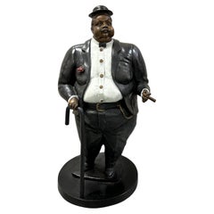 Bronze Sculpture Of Man With Cigar By Bruno Luna "Don Circo"