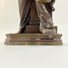 Bronzeskulptur der Melodie nach Carrier-Belleuse