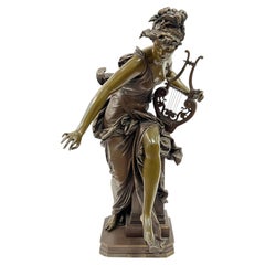 Bronzeskulptur der Melodie nach Carrier-Belleuse