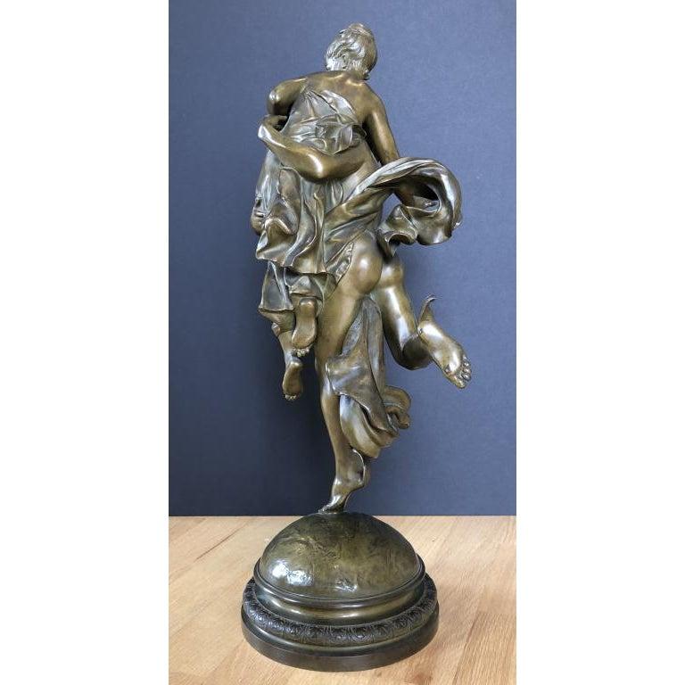 French Bronze Sculpture of Mercury and Pandora by Faure De Brousse, France