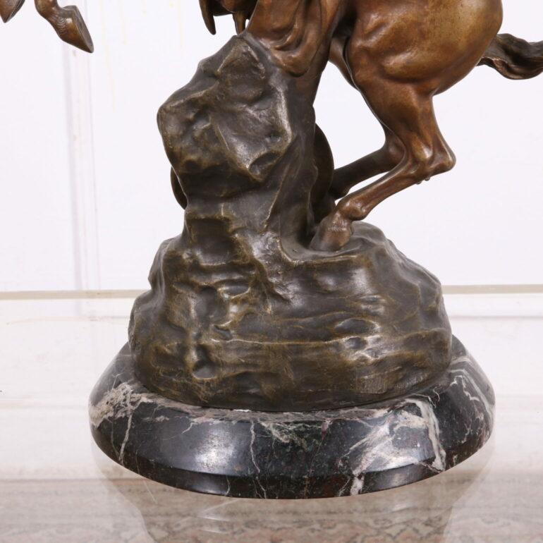 XIXe siècle Sculpture en bronze de Mercure et Pegasus par Emile Picault