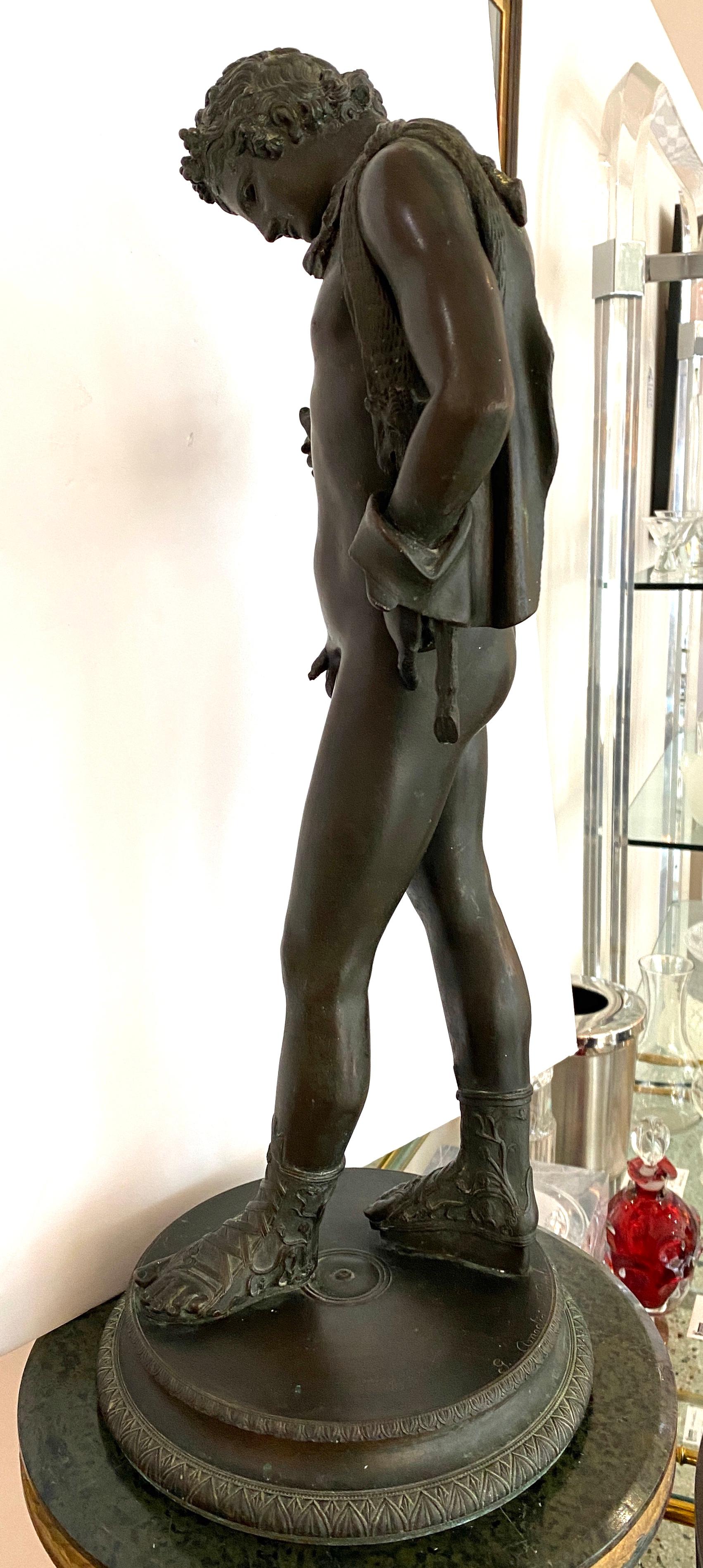 Bronze Sculpture of Narcissus by G Anodio 1