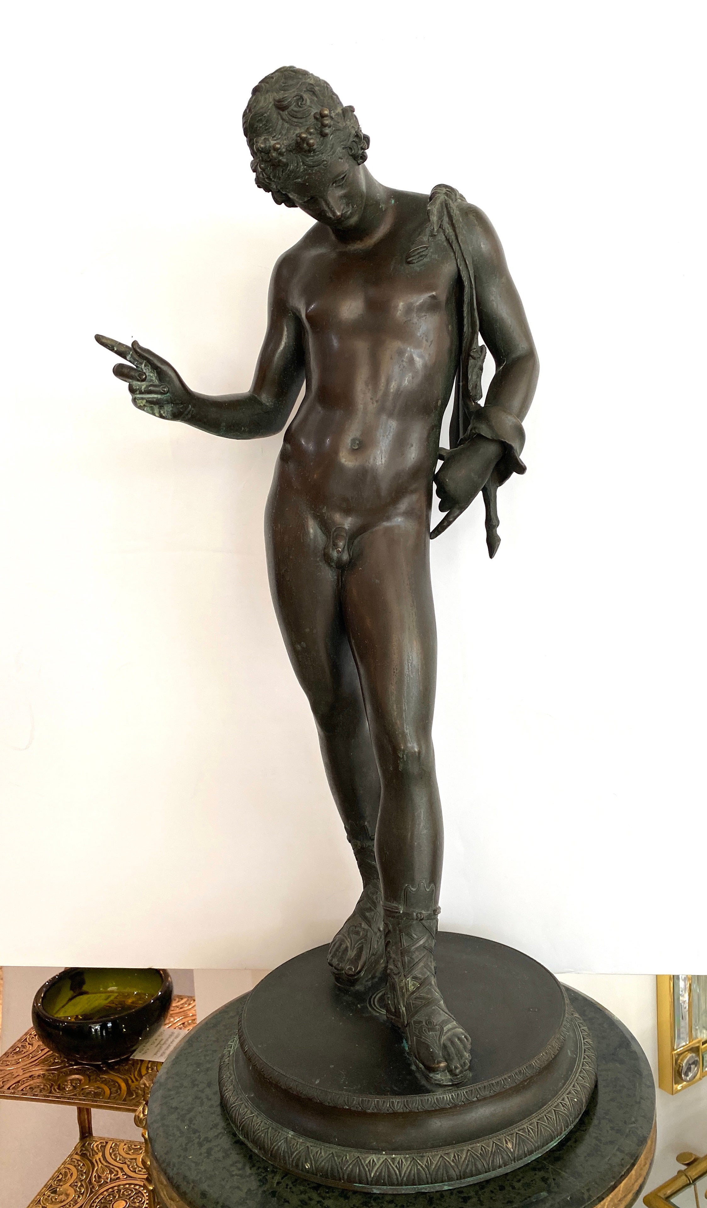 Bronze Sculpture of Narcissus by G Anodio 2