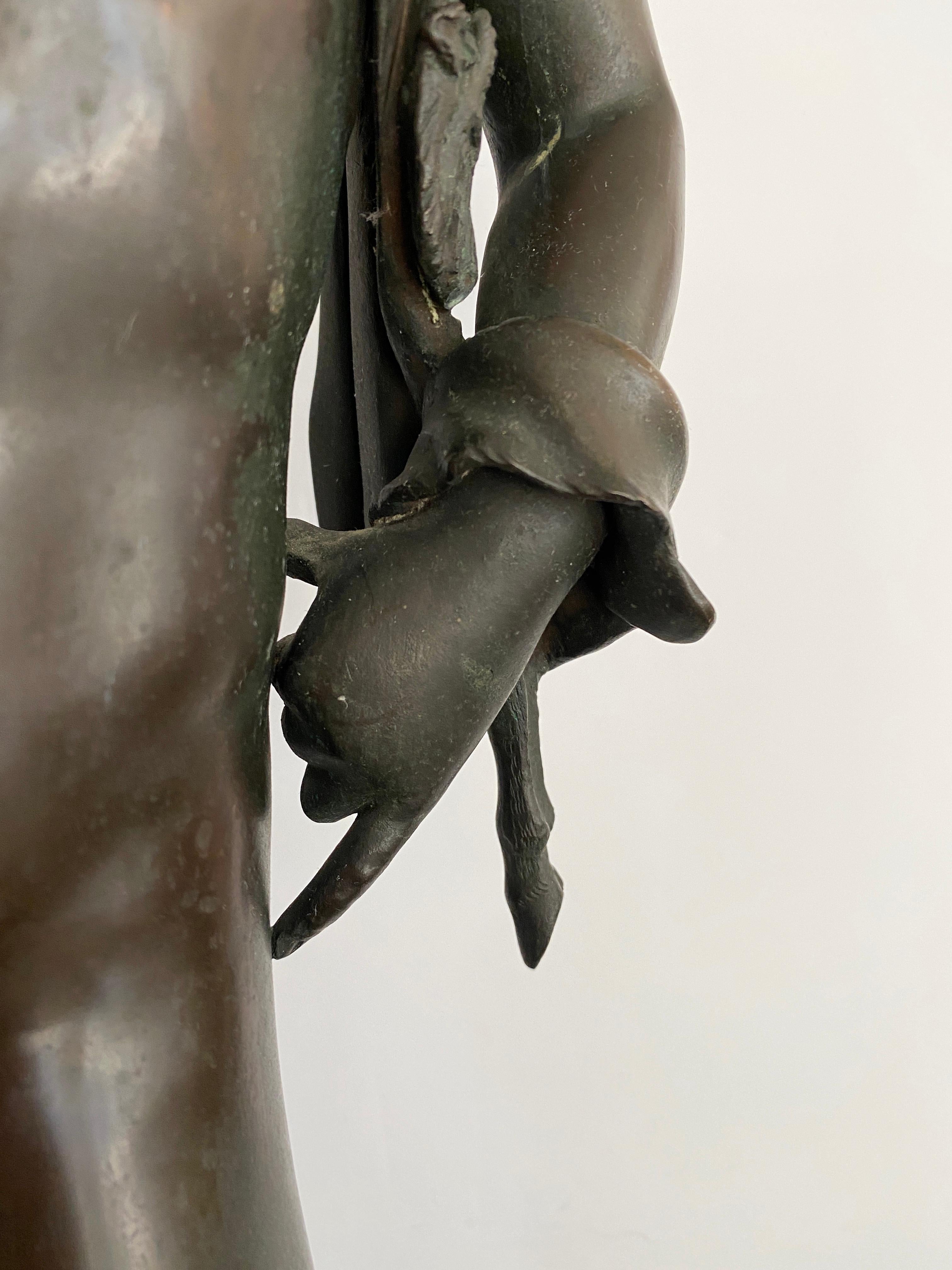 Bronze Sculpture of Narcissus by G Anodio 3