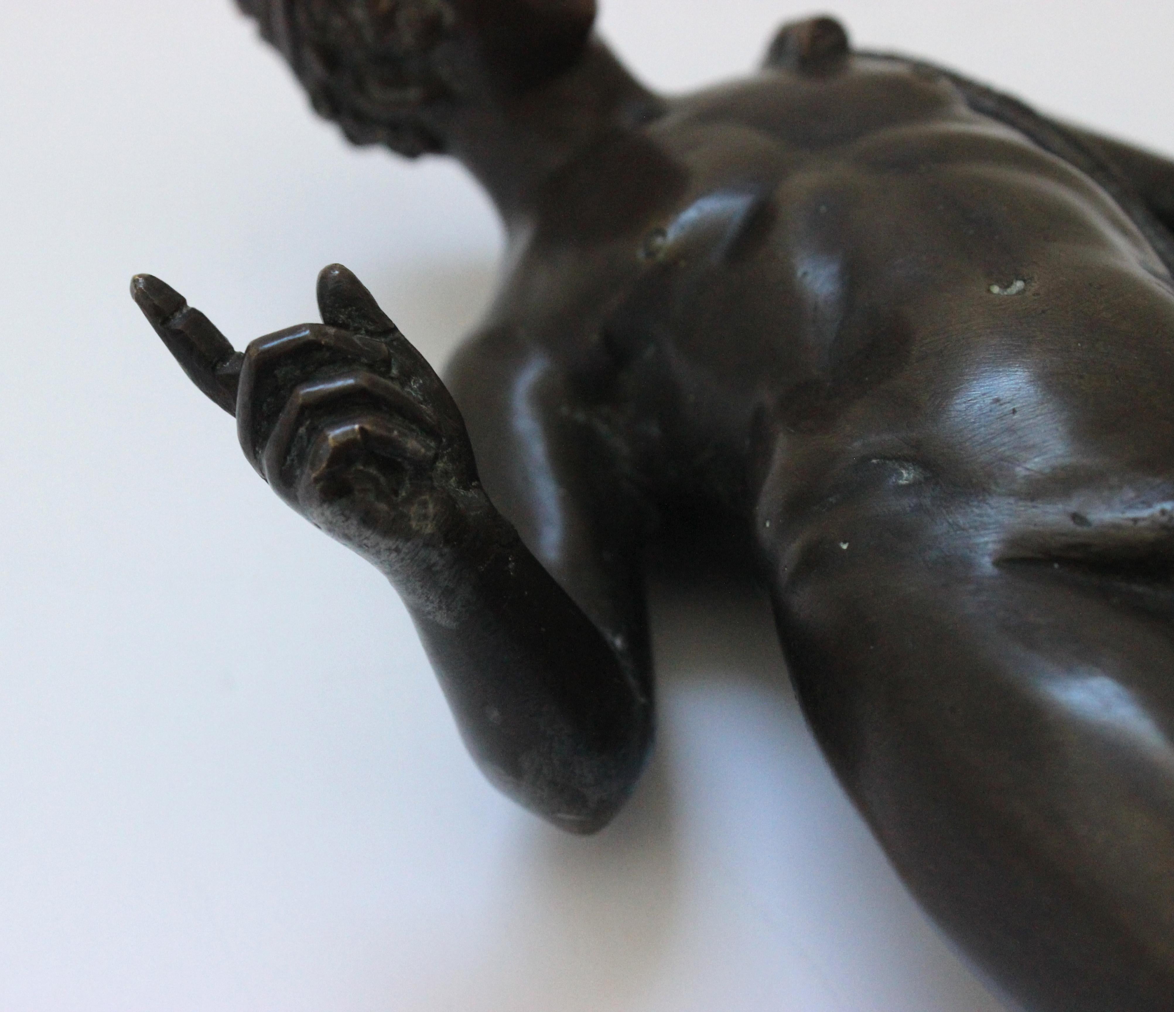 19th Century Bronze Sculpture of Narcissus