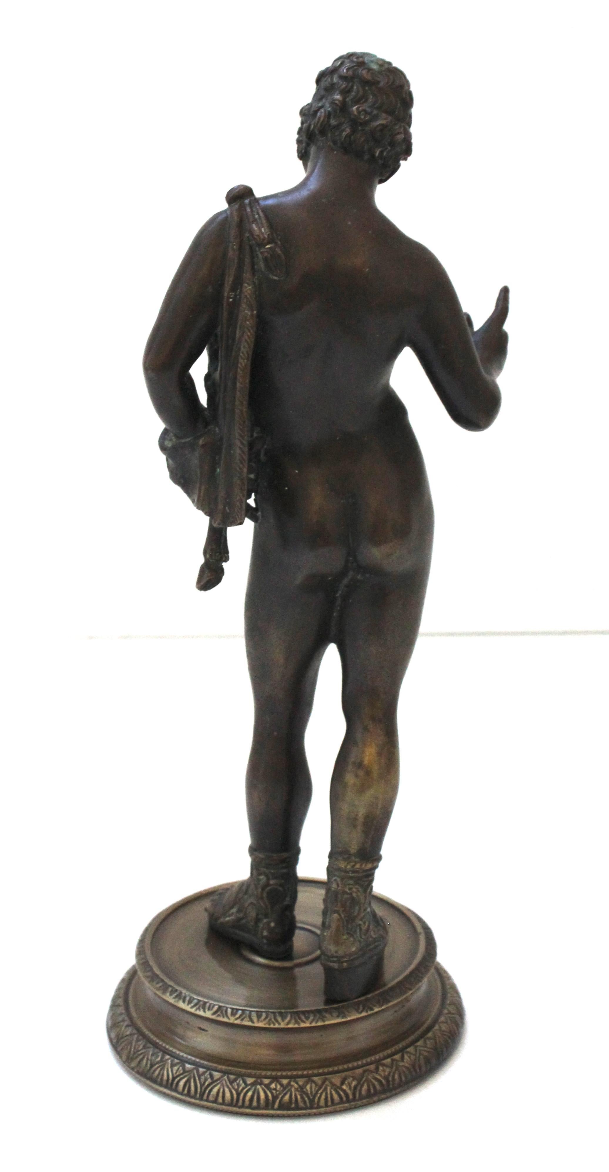 Grand Tour Bronze Sculpture of Narcissus