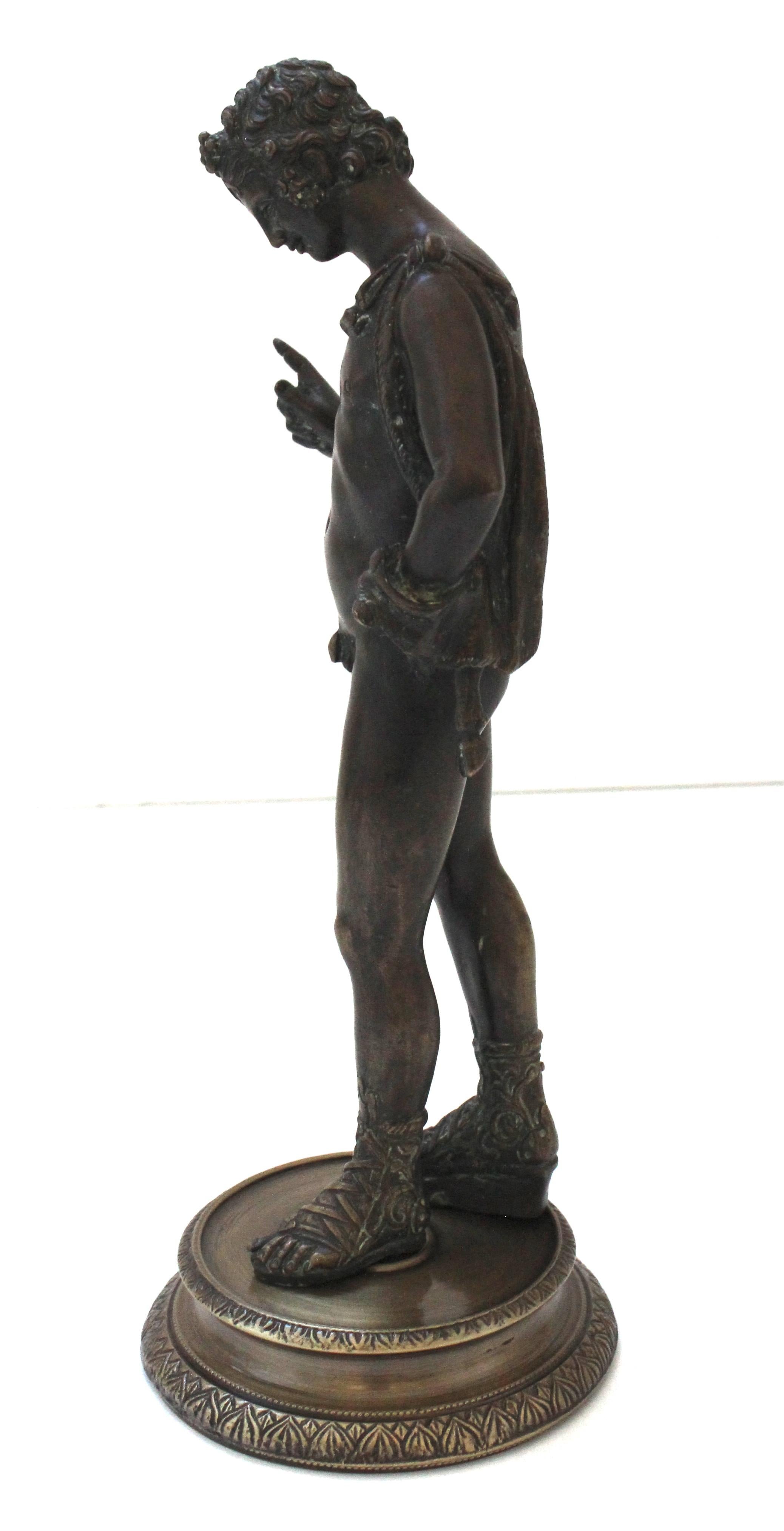 Italian Bronze Sculpture of Narcissus