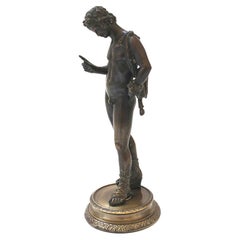 Antique Bronze Sculpture of Narcissus