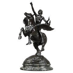  Bronze Sculpture of "Pagasus Carrying the Poet to the Regions of Dreams"