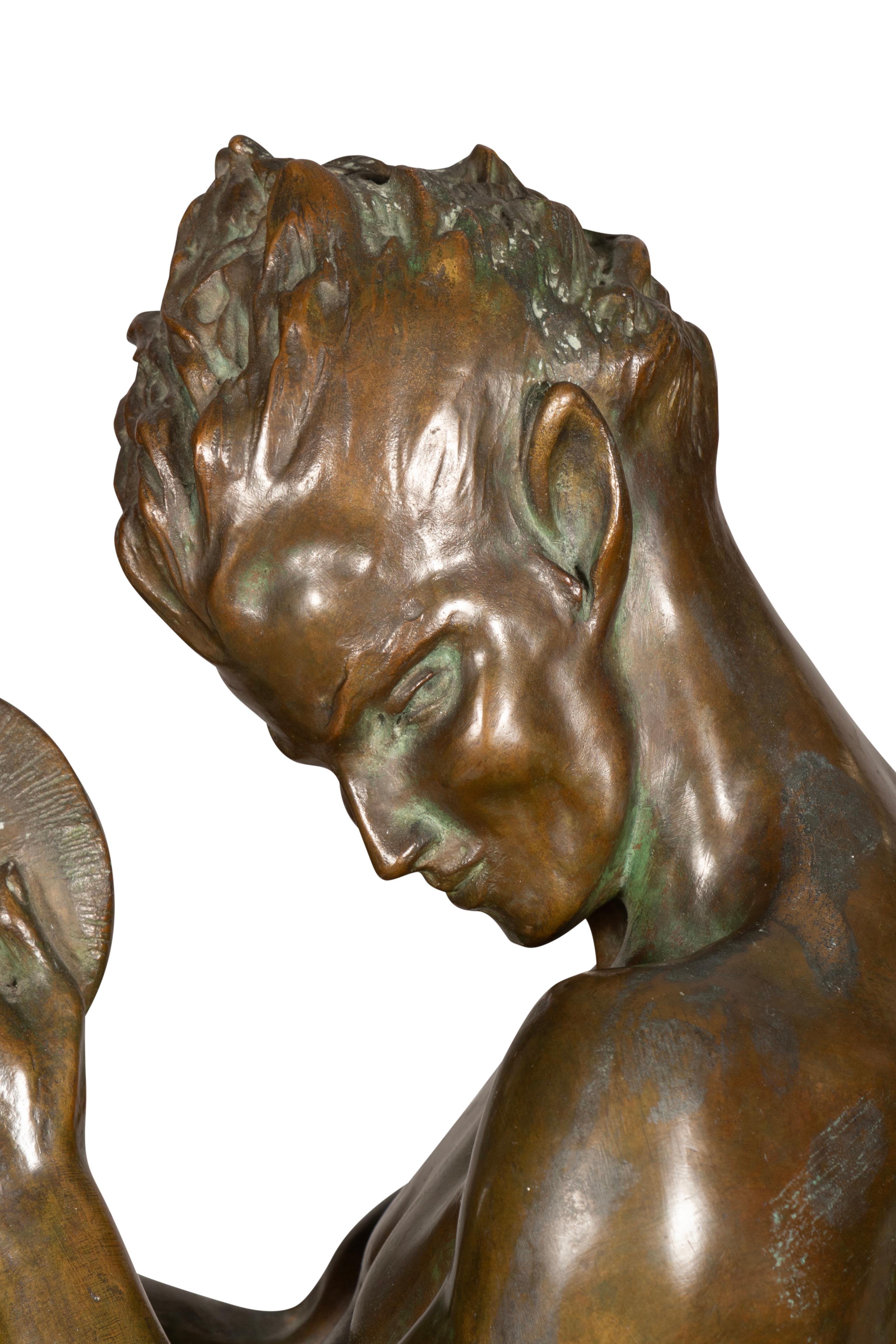 Bronze Sculpture Of Pan By Myra Reynolds Richards 5