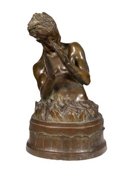 Bronze Sculpture Of Pan By Myra Reynolds Richards