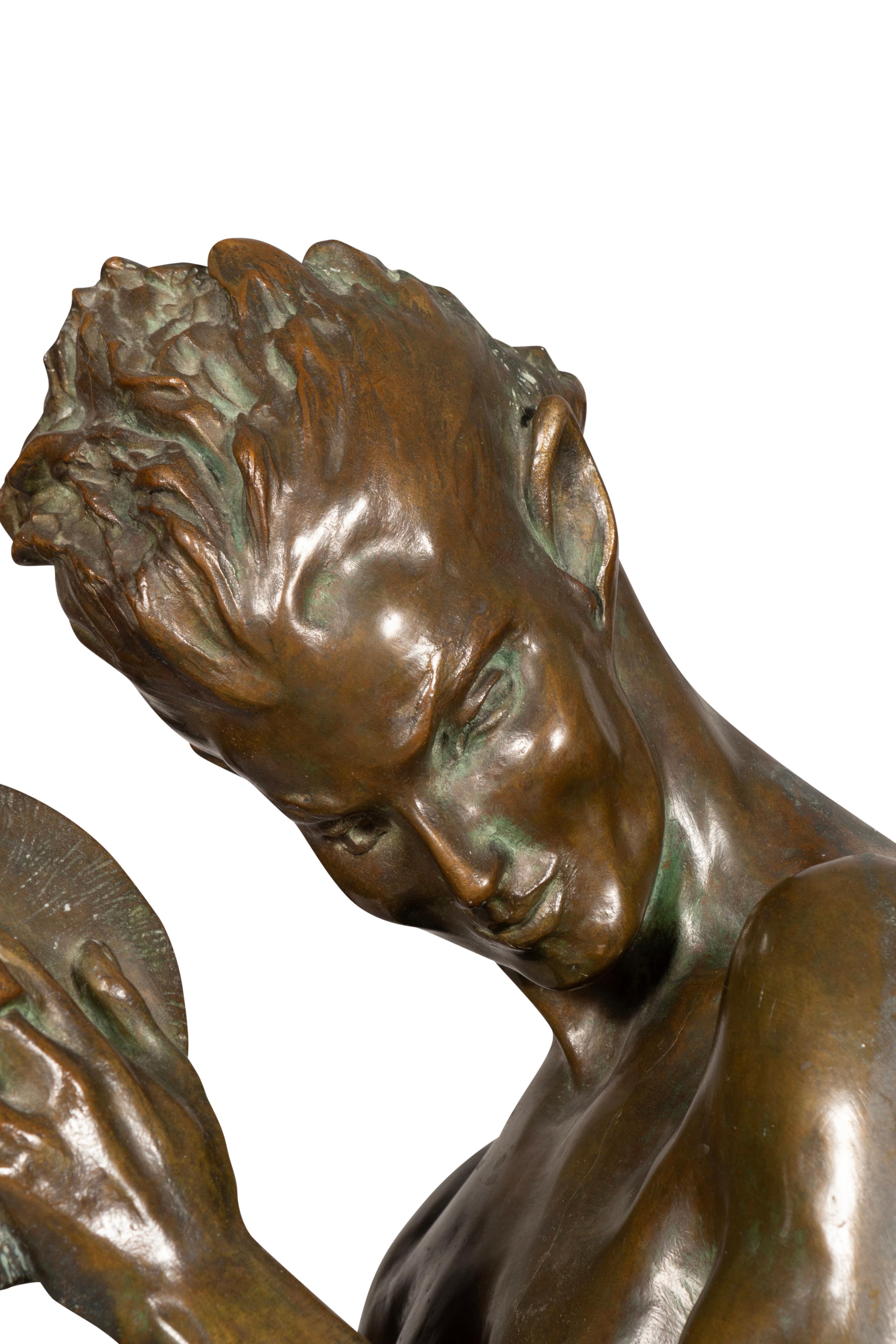 Bronze Sculpture Of Pan By Myra Reynolds Richards 2