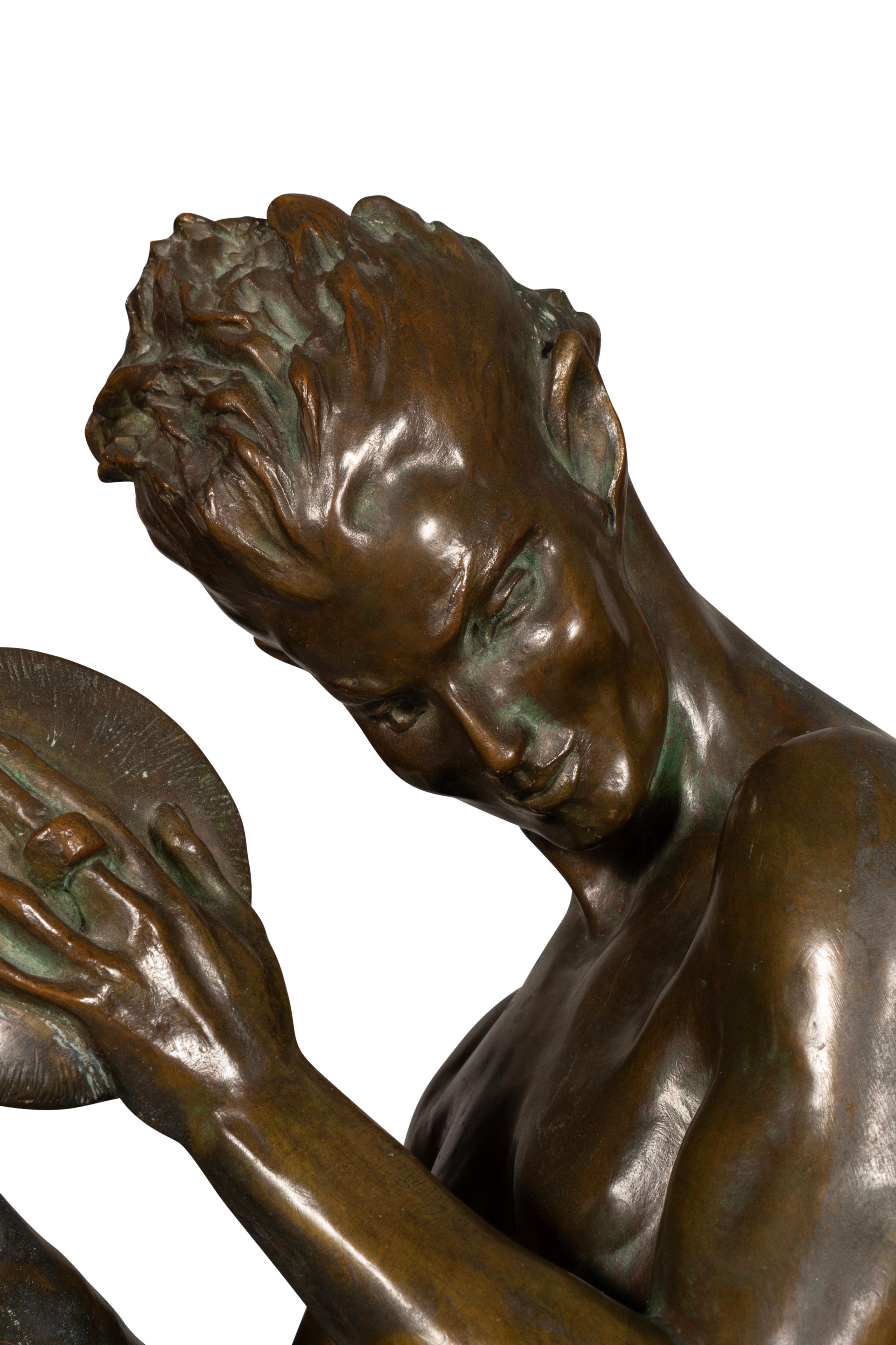 Bronze Sculpture Of Pan By Myra Reynolds Richards 3