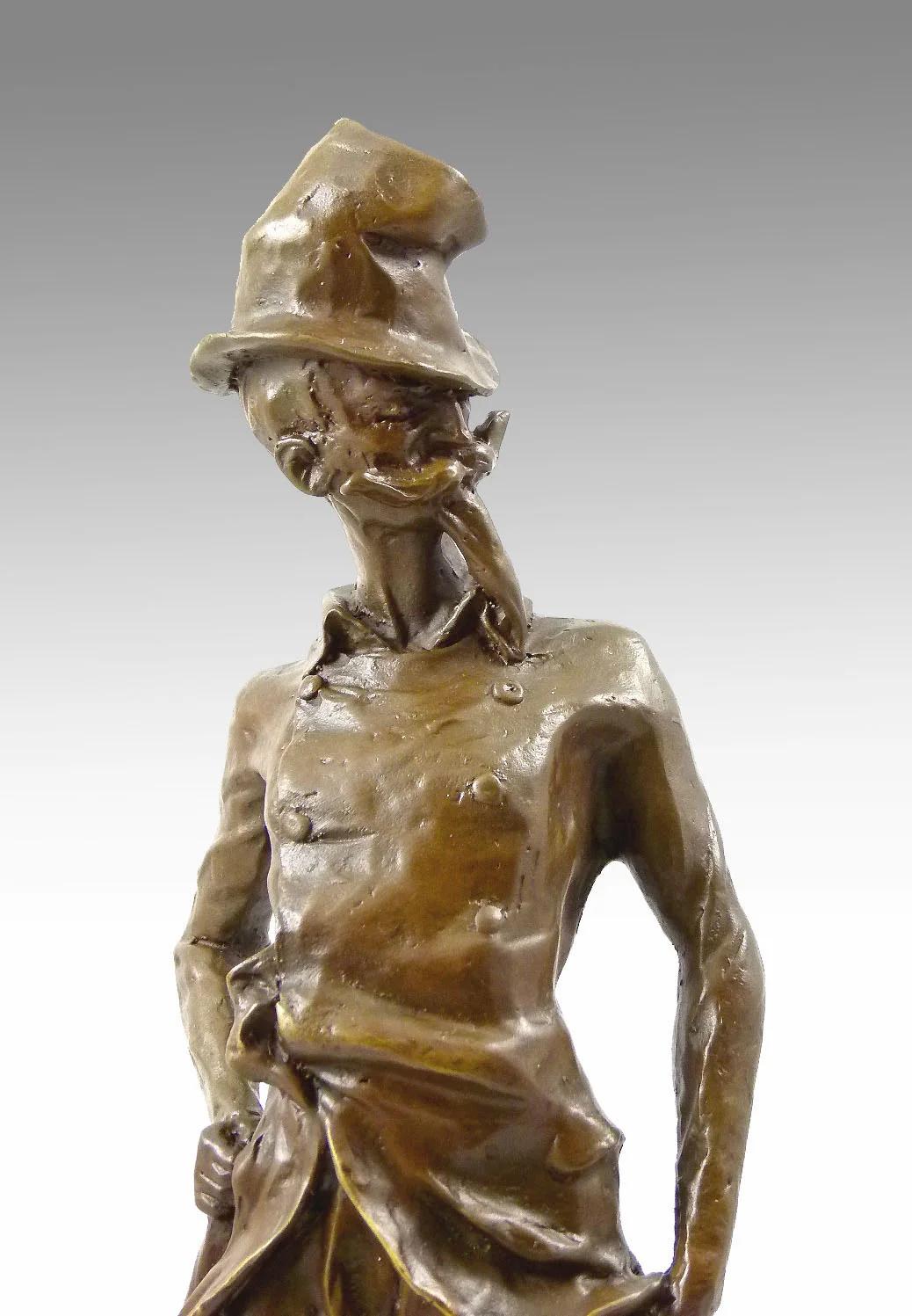 French Bronze Sculpture of Ratapoil after Honoré Daumier, 20th Century. For Sale
