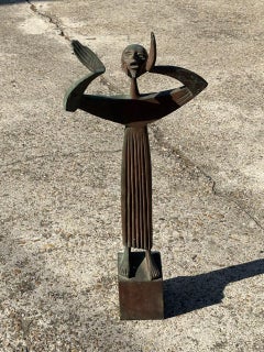 Bronzeskulptur des Heiligen Franziskus von Giovanni Ferrabini