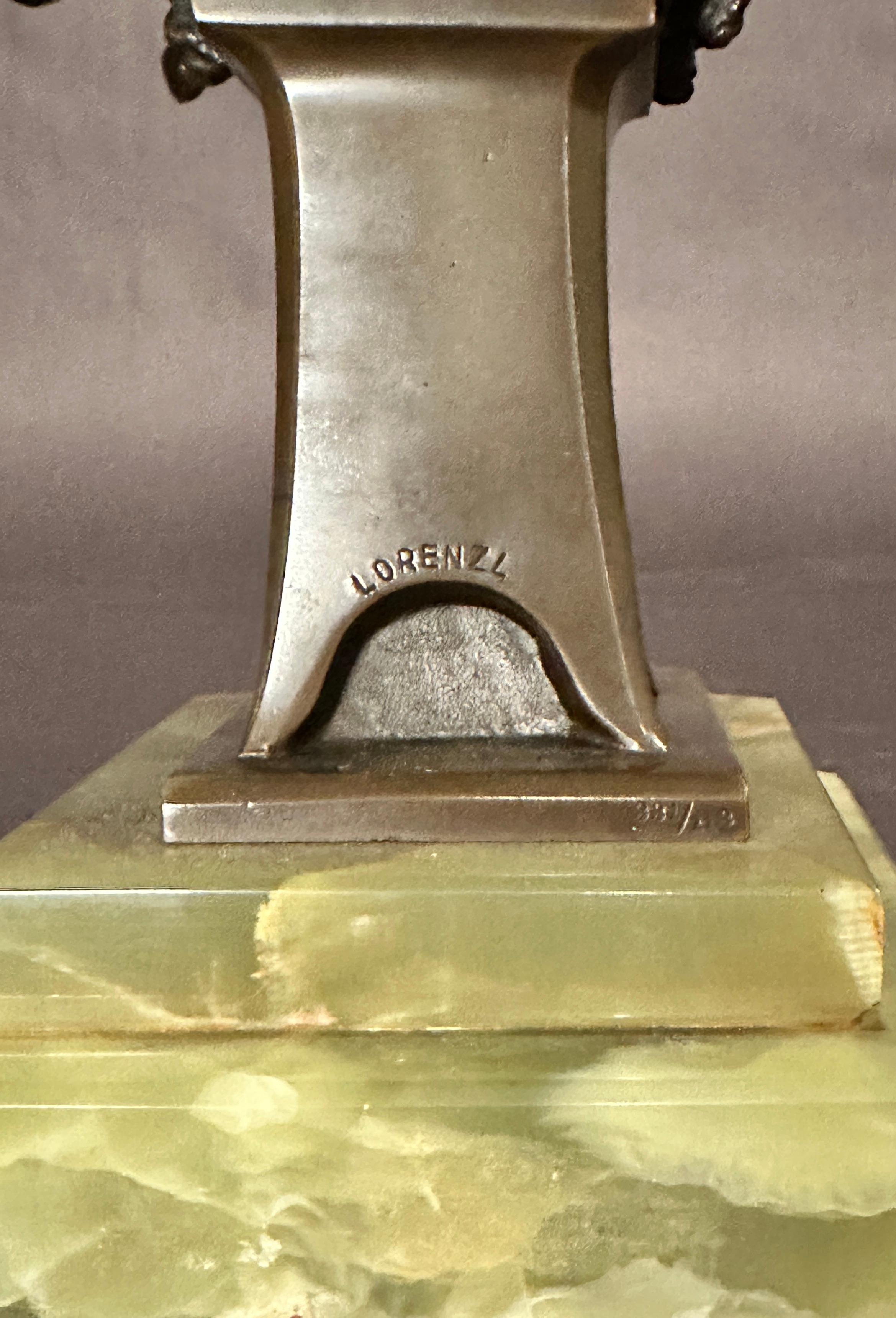 Scultura in bronzo di ballerina seduta di Josef Lorenzl in vendita 1