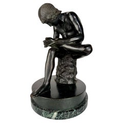 Bronze Sculpture of Spinario, Italian Cast Figure, Grand Tour, 1870