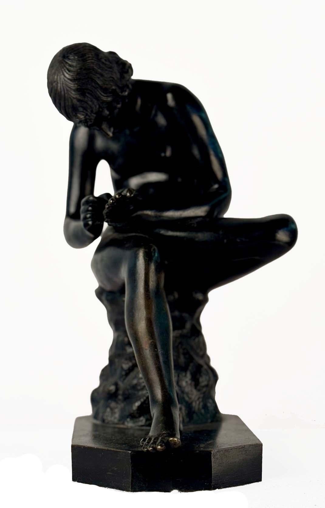 Italiano Scultura in bronzo di Spinario o Ragazzo con una spina in vendita
