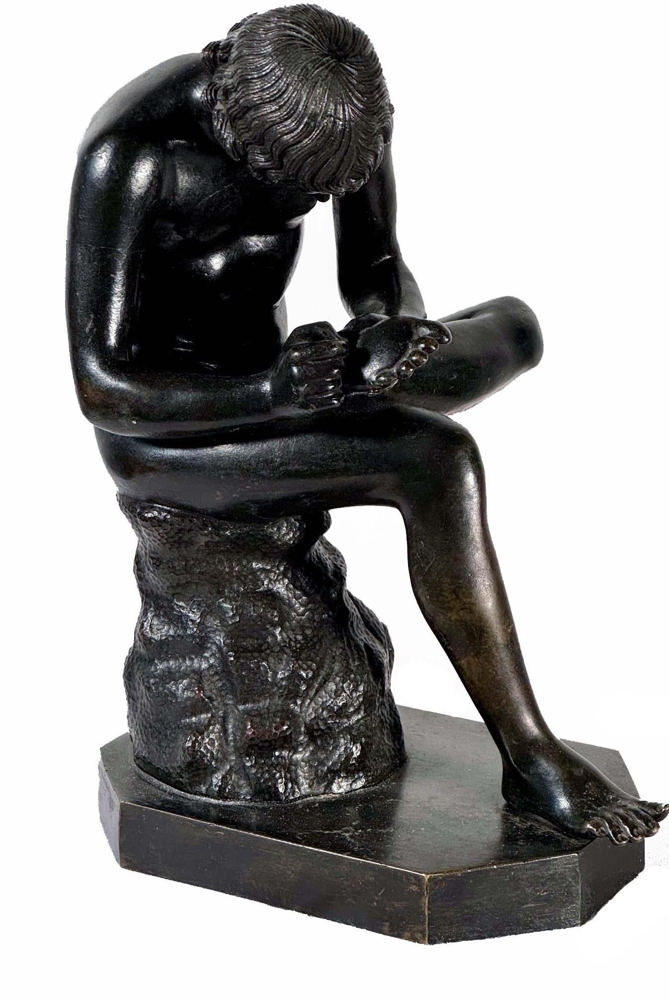 Bronzo Scultura in bronzo di Spinario o Ragazzo con una spina in vendita