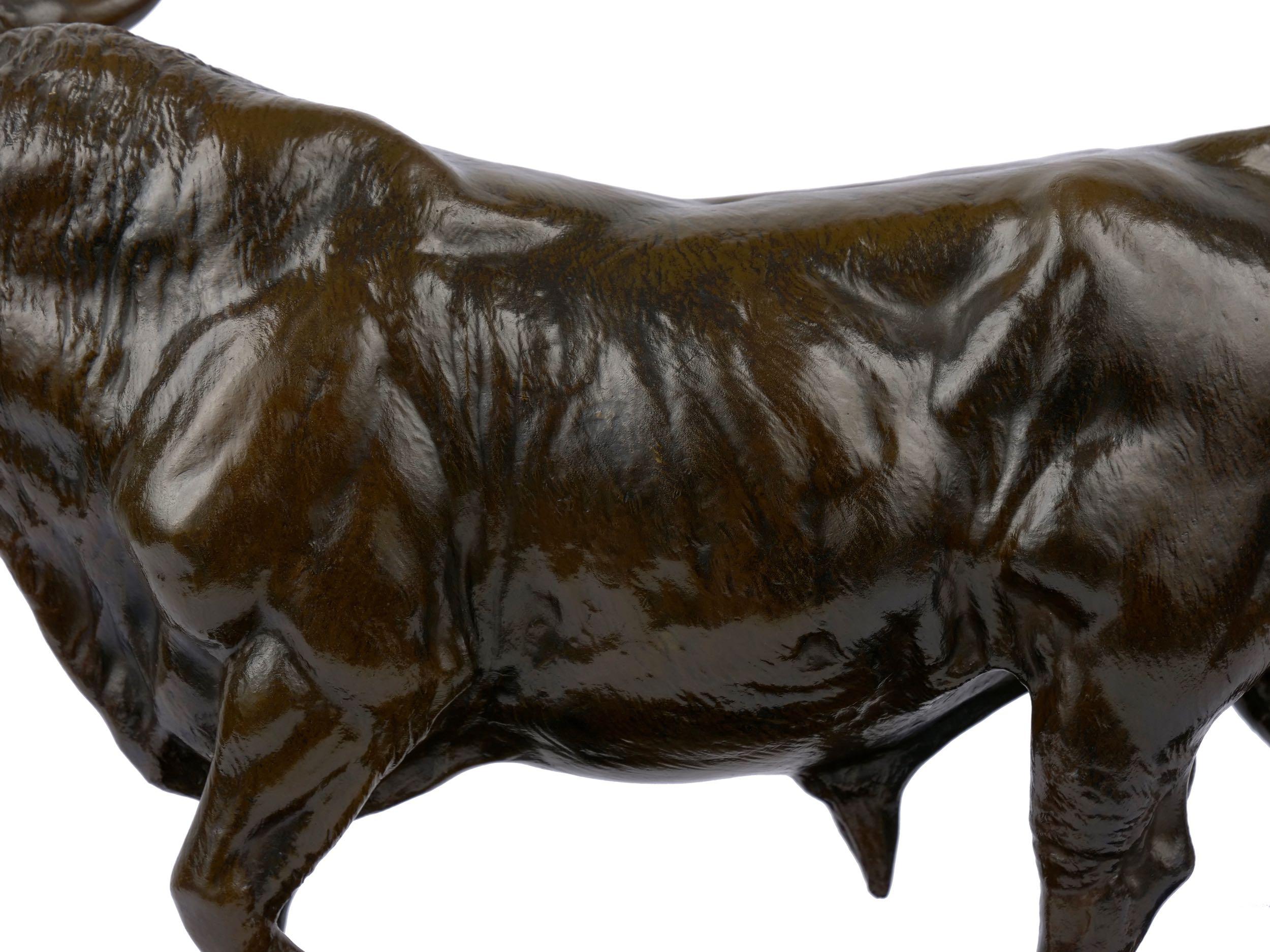 Bronze Sculpture of “Striding Bull” by Isidore Jules Bonheur, Cast by Peyrol 7