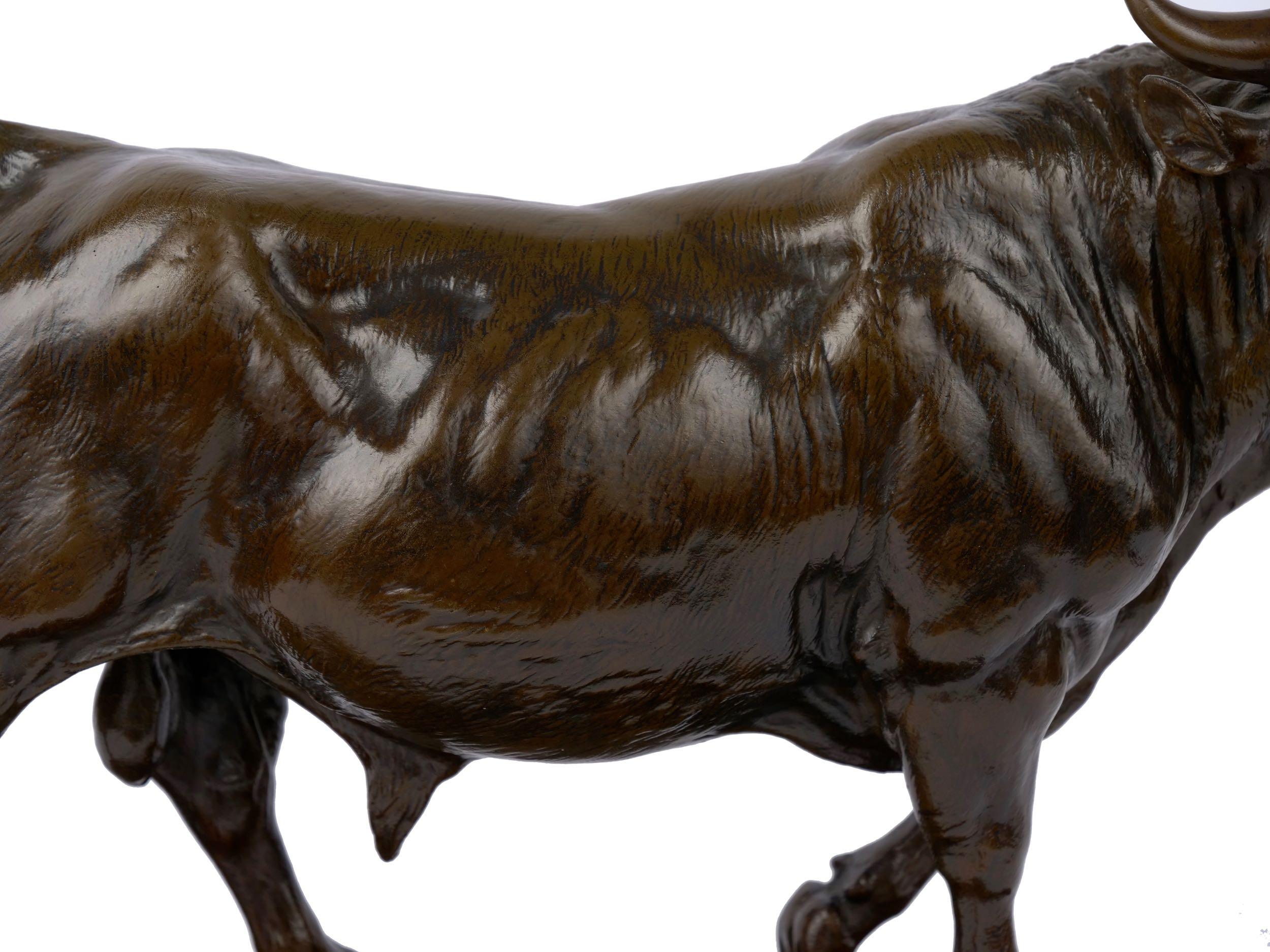 Bronze Sculpture of “Striding Bull” by Isidore Jules Bonheur, Cast by Peyrol 3