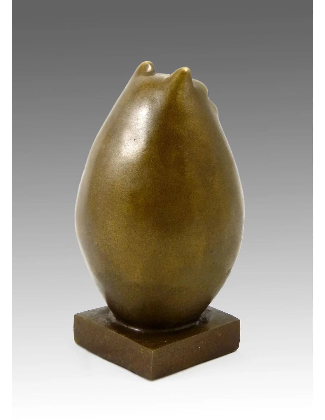 Francese Scultura in bronzo del Grande Gatto di Fernando Botero, XX secolo. in vendita