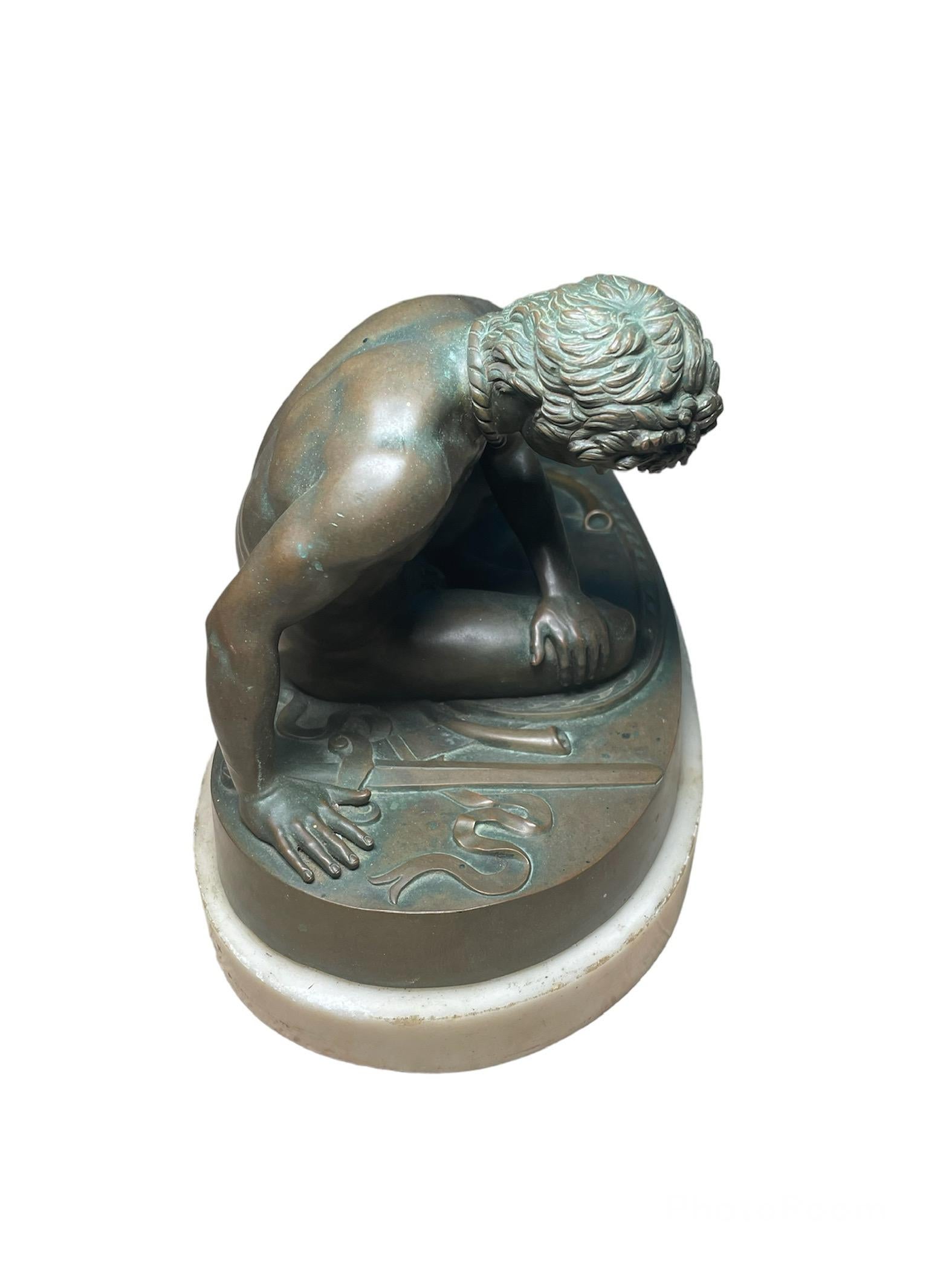 19th Century Bronze Sculpture of the Dying Gaul