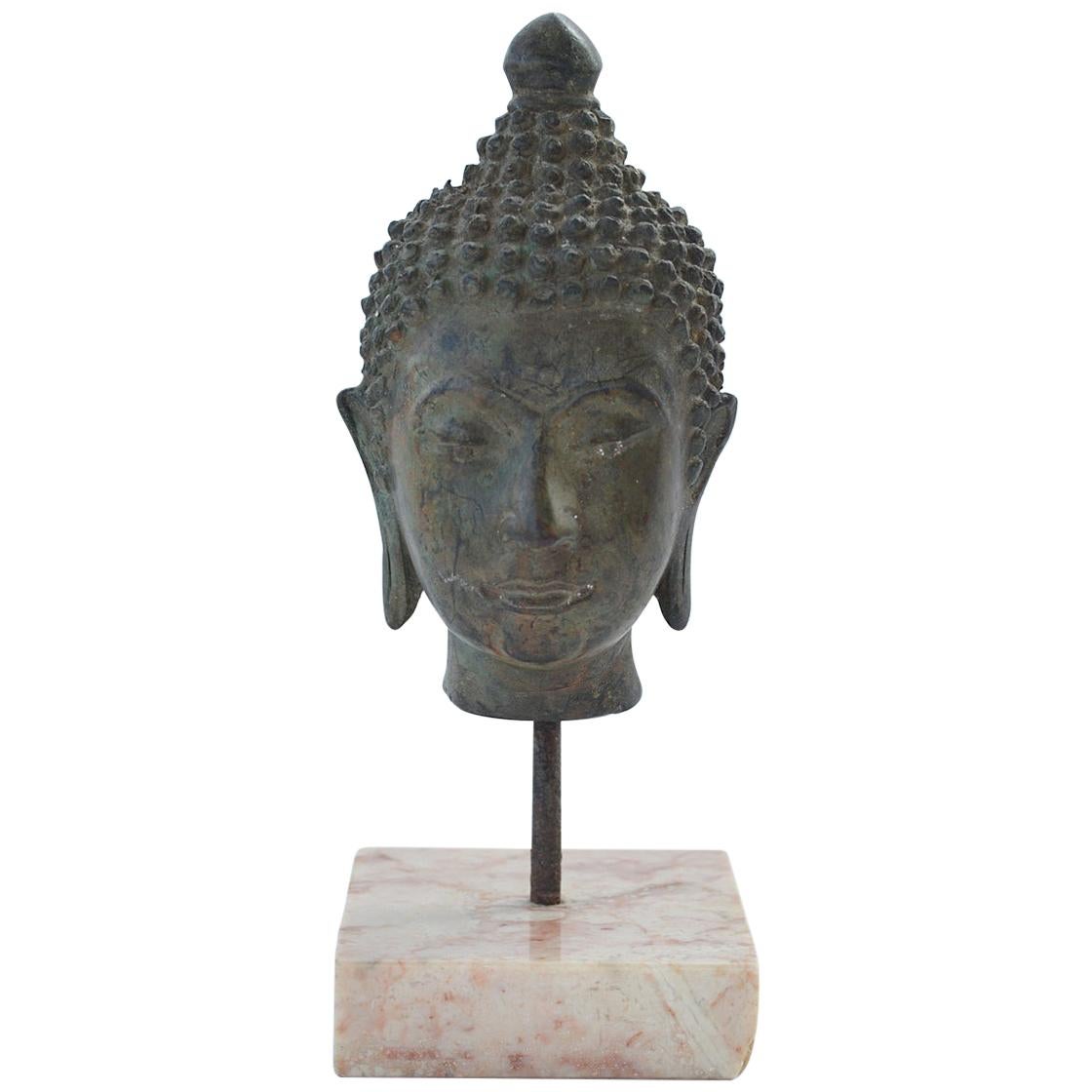 Bronze Sculpture of the Head of Buddha