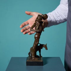 Bronze Sculpture of ’The Meeting’ by John W. Mills